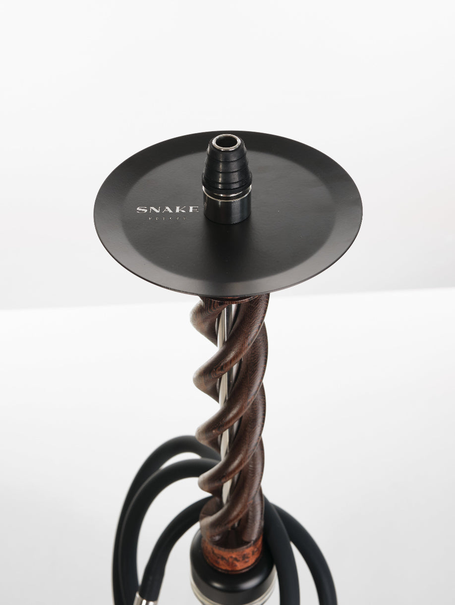 Snake Hookah Triple Spiral Wenge