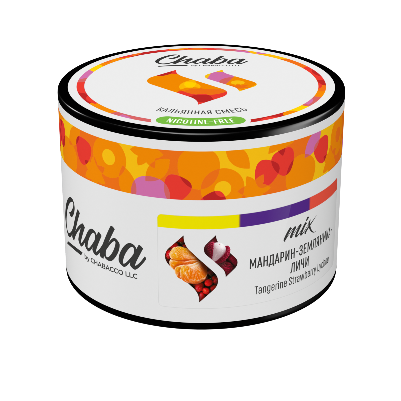 【ノンニコチン】chaba mix Tangerine Strawberry Lychee